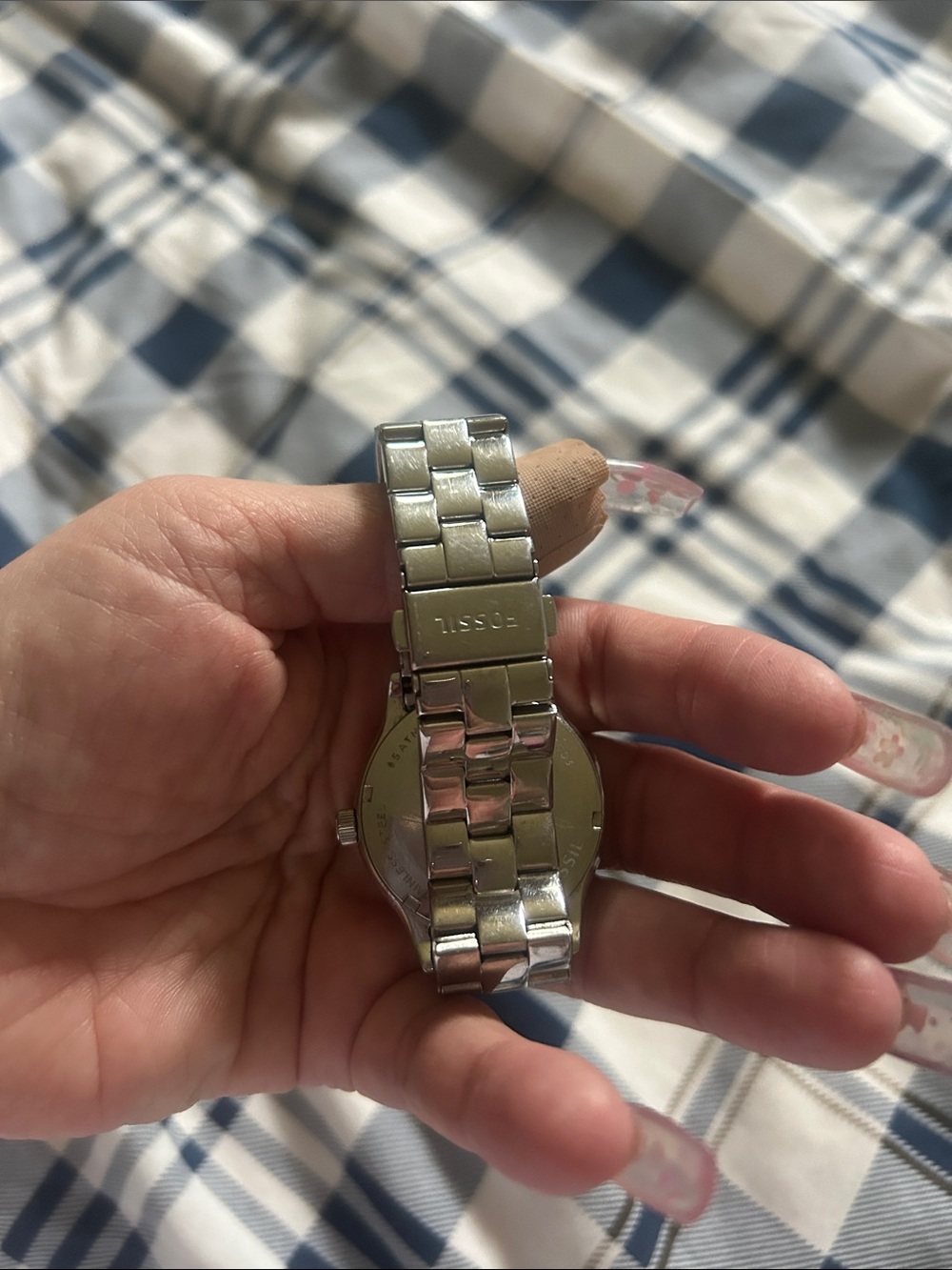 Fossil Silver Tone Chronograph Bracelet Watch - Silver Dial - Picture 3 of 5